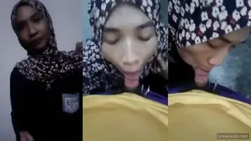 Film bokep cewe berhijab cantik ngisep kontol pacar poster